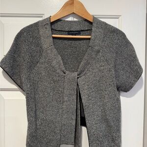 Banana Republic black and white knot Cropped Cardigan